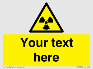 Custom Radioactive Material Sign